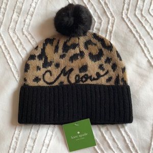 ‘Meow’ Kate Spade beanie